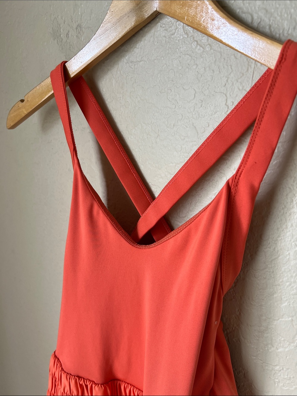 Free people movement get your flirt on orange shorts romper XS - Picture 5 of 10